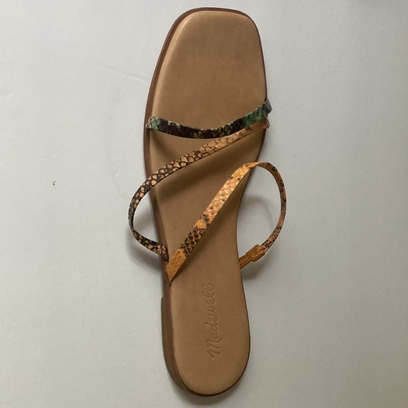 Madewell The Lyra Slide Sandal in Snake Embossed LeatherSize 9 - Picture 4 of 4